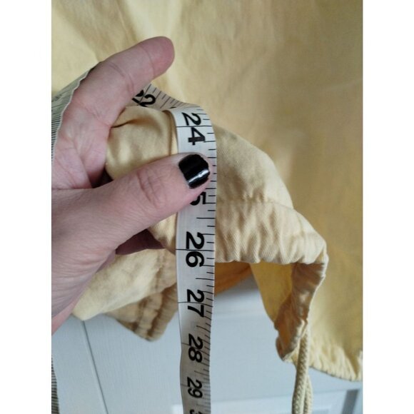 Vintage Sgt. Leisure Maui flip flop yellow draw string cotton pull over - Picture 5 of 7